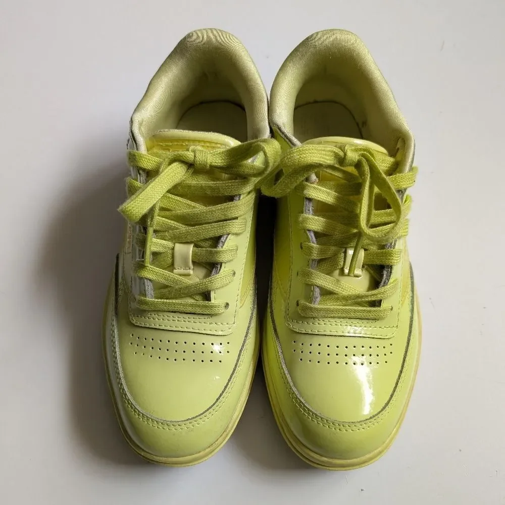 Reebok Club C Double Cardi B Low Womens Casual Shoes Neon Green H02568 (6)